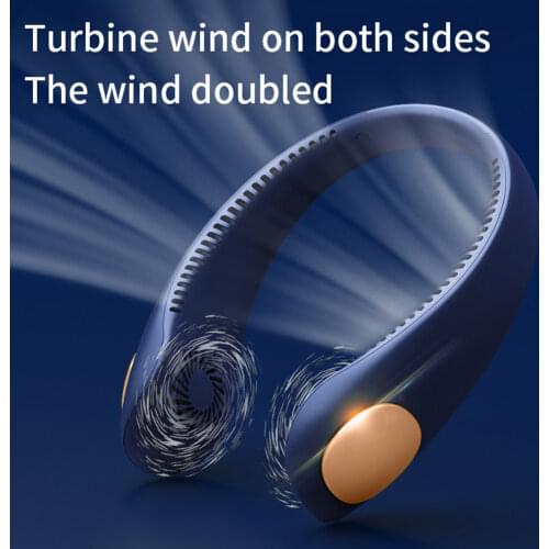 Mini Hanging Neck Fan 3 Speed Adjustable Mute Outdoor Office Cooling Fan USB Rechargeable Summer Hands-free Fans Air Cooler Fan