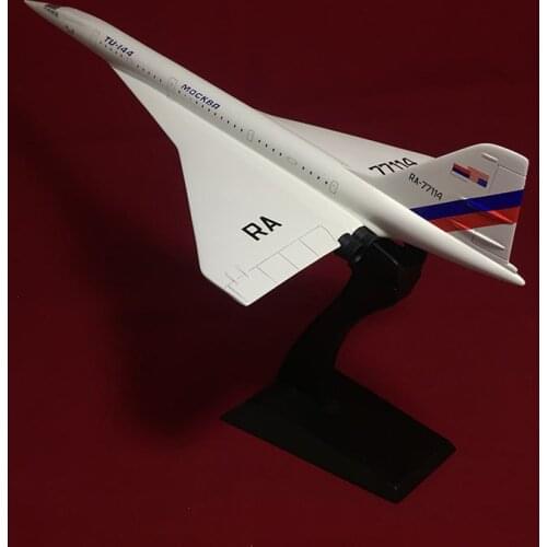1:200 Scale Concorde Russia TU-144 Airline Plane Model Toy Air Airline Airplane Model Resin Plastic Display Aviation Toy