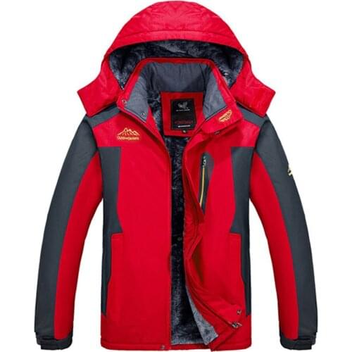New Thick Warm Ski Suit men Snowboarding Jacket Embroidery Waterproof Windproof Skiing Mountain Coat Snow Costumes Outdoor Wear