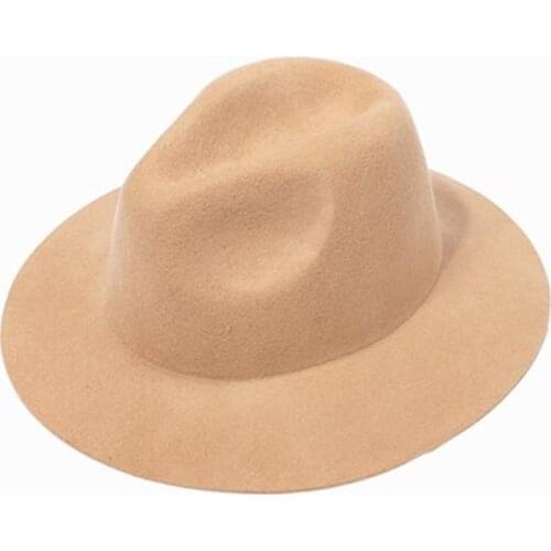 Panamanian wine red monochromatic shallow top fedora hat parent-child wear childrens hat lovers hat sun hat wholesale панам