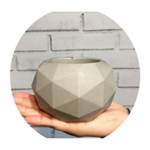 PRZY silicone molds 3d Geometric shape vase mold food grade silicone mould flower pot mold for concrete handmade Cement molds