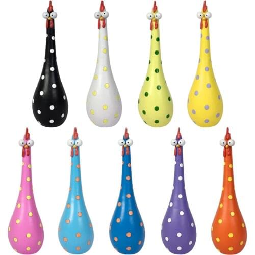 Rooster Statue Cute Lawn Chicken Figurine Chook Sculpture Craft Home Decor