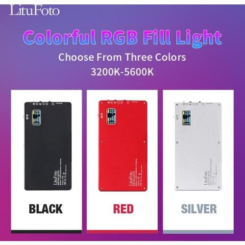 LituFoto R18 RGB LED Fill Light Video Office Lamp 4040mAh 5600K Zoom Lighting Photographic Lighting Vlog Fill Lights Youtube