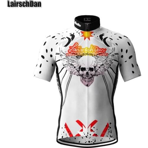 LairschDan Pro skull Cycling Jersey Men Summer Team Bike Quick-Dry Cycle Clothes Bicycle Shirt Mountain Riding Clothing Mtb Wear
