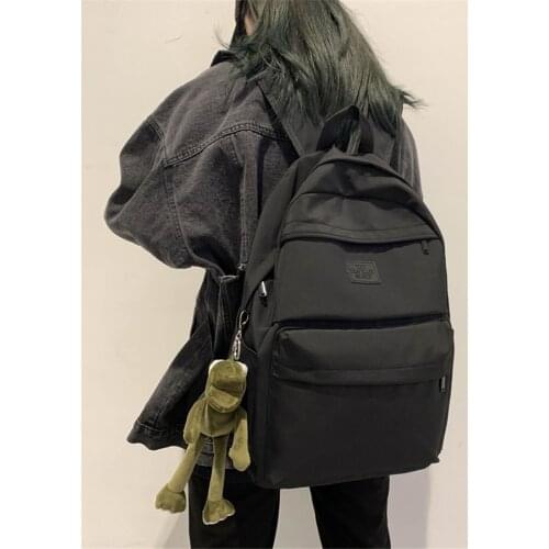 High Capacity All-Matched Concise Korean Style Backpack Shoulders Bag for College Junior Senior School Female Student F052
