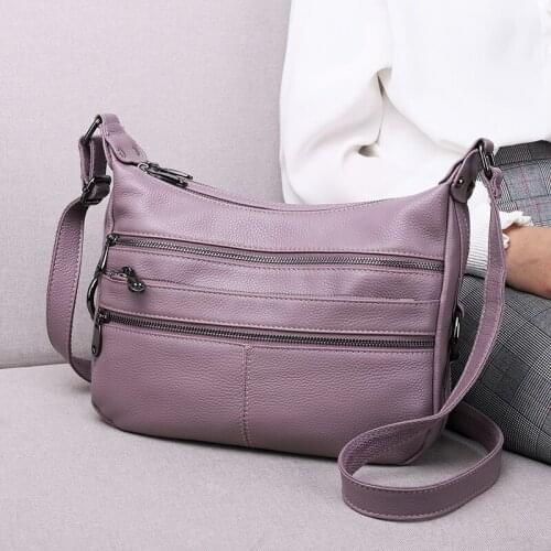 Brand design luxury ladies Genuine leather shoulder bag single shoulder large capacity messenger bags broadband female handbag