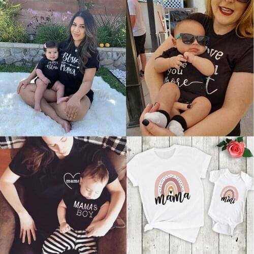 1pcs Fashion Family Matching Clothes Family Look Mommy and Me Clothes Matching Family Outfits Baby Girl Boys T Shirt
