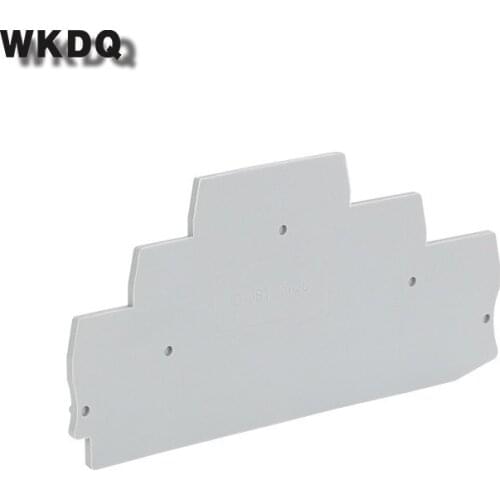 D-ST2.5-3L 10Pcs End Barrier Plate For ST2.5-3L 3-Level ST Connector D-ST 2.5-3L Din Rail Terminal Block Accessories End Cover