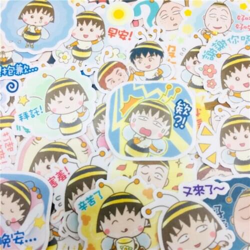 40 pcs Cute bee girl Stickers for Car Styling Bike Motorcycle Phone Laptop Travel Luggage Cool Funny Sticker Bomb Decals