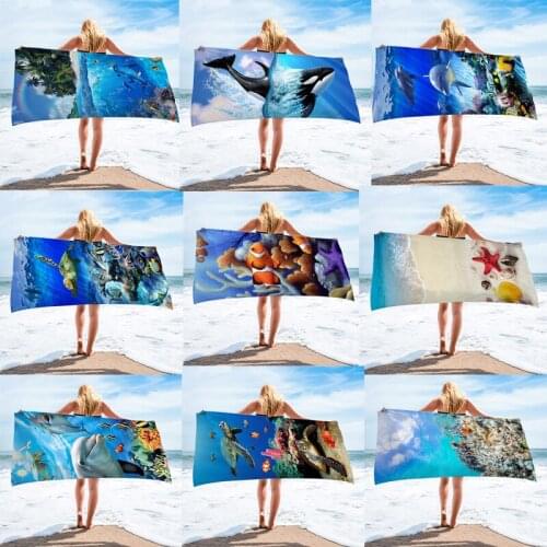 75*150cm Printed Beach Towel Quicky-dry Microfiber Bath Towels Sport Towels Camping Accessories Yoga mat