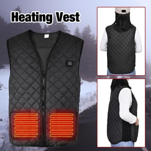 APP Bluetooth 5 Gears Temperature Control Heated Vest Women USB 3 Areas Electric Heating Jacket For Fishing Skiing Coat Clothing