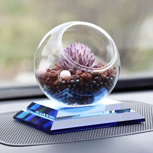 Car perfume seat creative car zeolite simulation succulents stone car cute decoration supplies ornaments