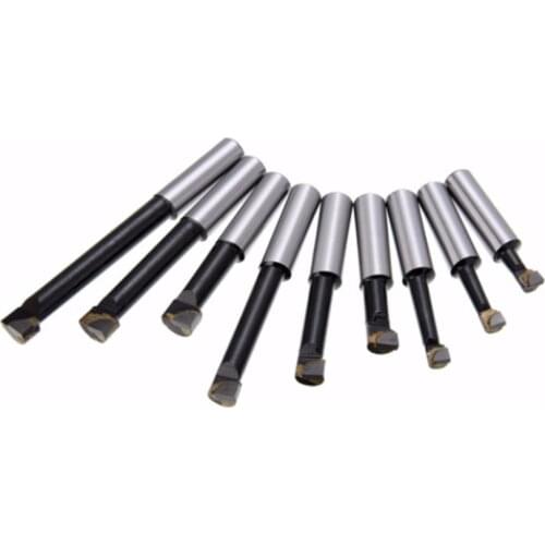 Free shipping 12mm 9pcs/set, Carbide tipped boring bar set 12mm, use for F1-12 boring head head