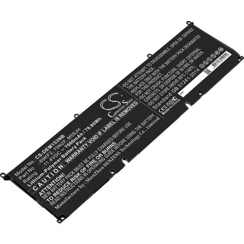 CS 7000mAh/79.80Wh battery for DELL Alienware M15 2020 ALW15M-5758,Alienware M15 R3,Alienware M15 R3 P87F,70N2F