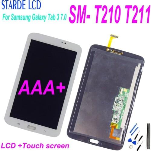 For Samsung Galaxy Tab 3 7.0" T211 SM-T211 SM-T210 T210 LCD Display Monitor Panel Touch Screen Sensor Digitizer T210 Assembly