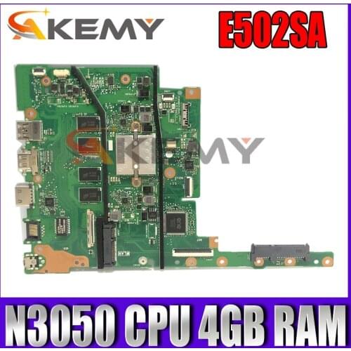E502SA 15.6” With N3050 CPU 4GB RAM Mainboard For ASUS E502SA E502S E402SA laptop motherboard 100% Tested Working Well