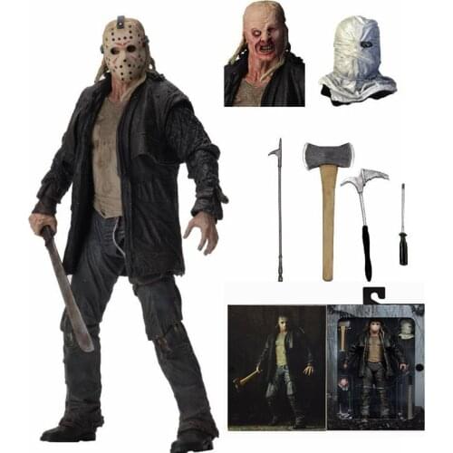 18cm NECA Deluxe Edition Friday the 13th Action Figure Ultimate Jason 2009 Remake VoorheesToy Action Figure Model Toy Doll Gift