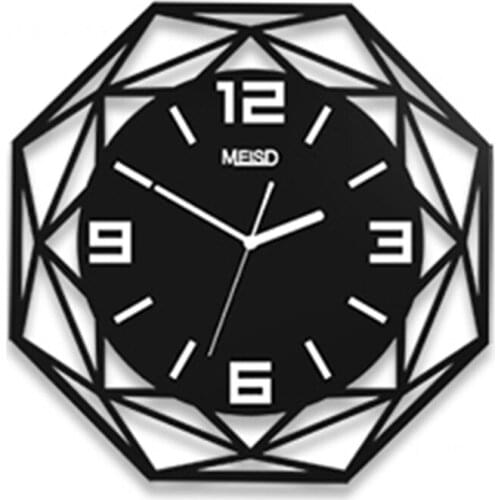 European Creative Living Room Wall Clock Modern Design Digital Wall Watches Home Decor Kitchen Watch 3D Sally Face Vintage 40B76