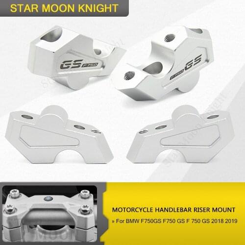 F750GS F750 GS 2018 2019 22MM Handlebar Risers Clamp Height up also Backward Extend Adapters with Bolts for BMW 2018 2019 F750GS