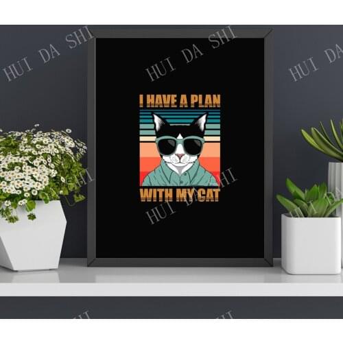 Cat Art Wall Art to Print on Poster or Canvas for gift，04
