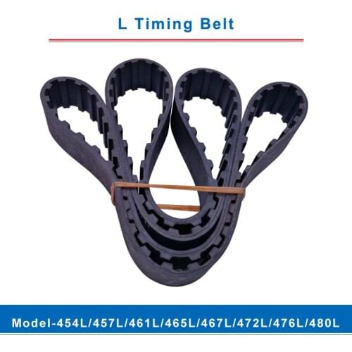 L timing belt trapezoid teeth model-454L/457L/461L/465L/467L/472L/476L/480L transmission belt width 20/25mm for L timing pulley