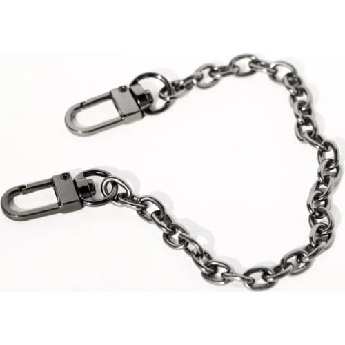 Fashion Decoration 8mm Chains Short 25cm, 30cm Gun Black Chains To Put Charms on, Short Gun Black Bag Chain for DIY Charms