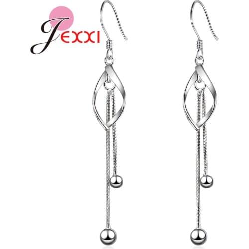 New Fashion Women 925 Sterling Silver Dangle Earrings For Wedding/Engagement Party Jewelry Fast Shipping Drop Earrings