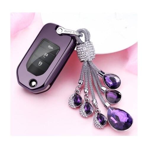 New 2018 Soft TPU Car Key Case Cover For Honda Civic CR-V HR-V Accord Jade Crider Odyssey 2015- 2018 Car Styling Protection Key