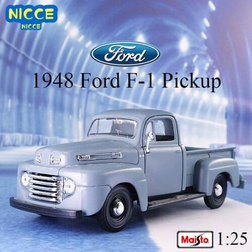 Maisto 1:25 Pickup 1948 Ford F-1 Pickup Mustang Roadster Ford Mustang Simulation Alloy Car Model collection gift toy