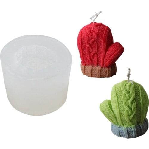 Christmas Gloves Candle Silicone Mold for DIY Soap Chocolate Candy Ornaments Plaster Fondant Mould Kitchenware Baking Tool
