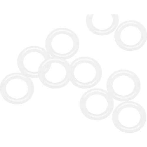 Uxcell Silicone O-Rings 14mm OD, 9.2mm ID, 2.4mm Width, Seal Gasket White 10Pcs