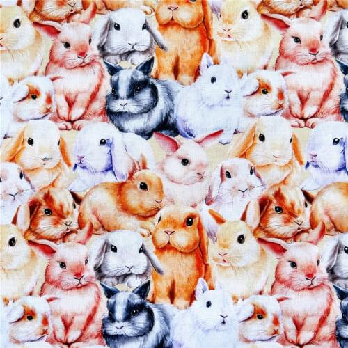 Retro books Cat Plain cotton fabric for Sewing Quilting Accessories DIY Children Bed Sheet Pillowcase Patchwork Material