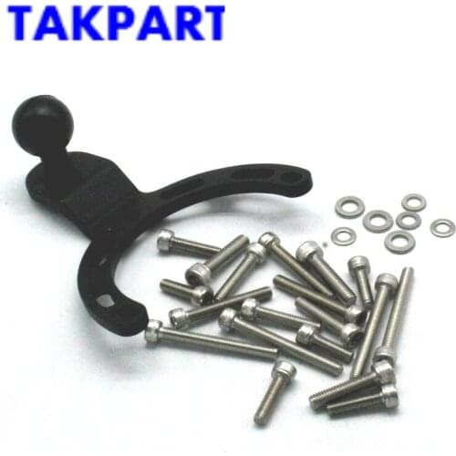 TAKPART Motorcycle Adjustable Tank Mount GPS Phone Camera Bracket For Kawasaki Honda All