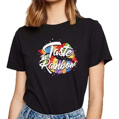 Tops T Shirt Women lgbtq pride gender queer Sexy Harajuku Cotton Female Tshirt