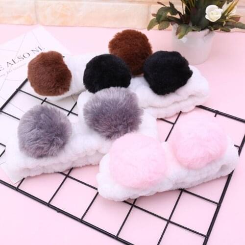 Women Cute Panda Ear Headband Makeup Shower Head Wrap Hairband Face SPA Elastic Retailsale Wholesales Dropshipping