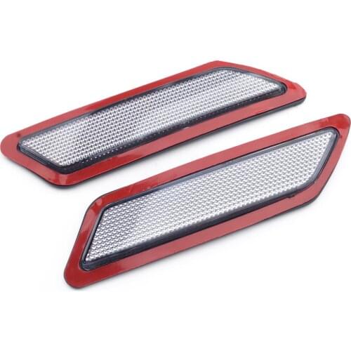 1Pair Front Side Bumper Marker Reflector Light Lamp White Lens 63147274521 63147274522 Fit for BMW 3-Series F30 2013 2014 2015