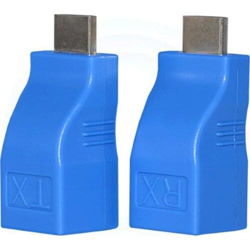 1 Pair RJ45 4K HDMI-compatible Extender Extension Up to 30m Over CAT5e Cat6 Network Ethernet LAN for HDTV HDPC DVD PS3 STB