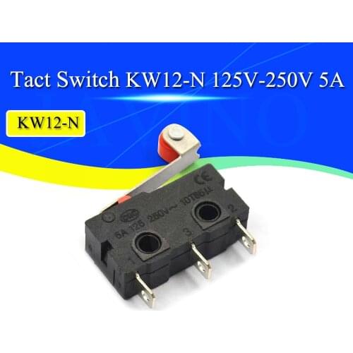 10Pcs Mini Micro Limit Switch Roller Lever Arm SPDT Snap Action LOT 5A 125v