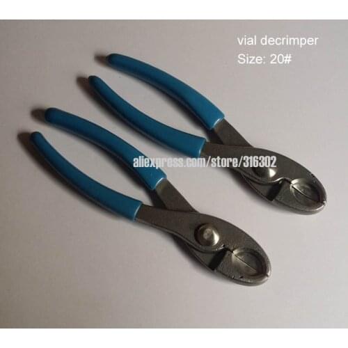 1 x 20mm flip cap manual decrimper hand bottle opener, metal opening tool for decrimping glass vials