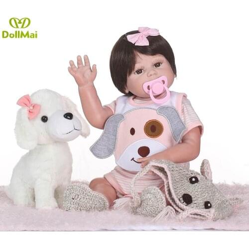 20inch 50cm Full silicone Vinyl Princess Toddler Babies Dolls modeling Girls Birthday Gift Present Child Play House Toy