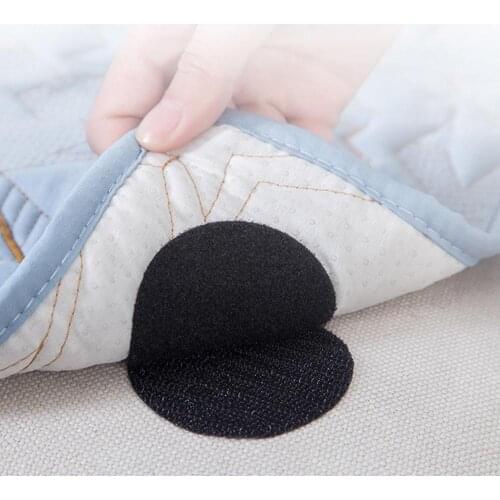 5Pcs/Set Sheet Mattress Cover Blankets Grippers Double-sided Adhesive Fixed Velcro Grippers Non-slip Retainer for Sofa Sheet