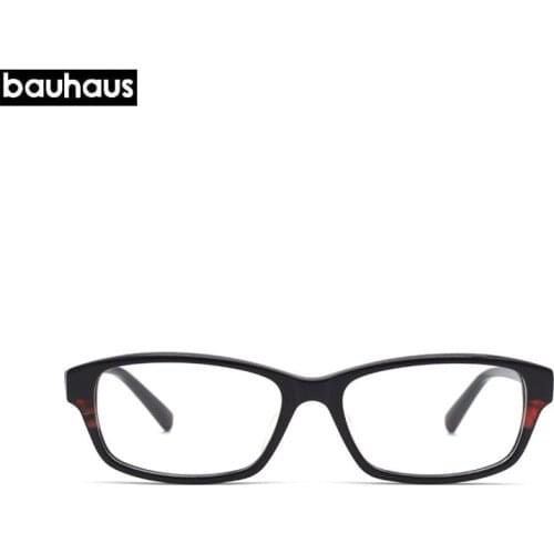 Bauhaus High Quality Brand Designer Glasses Frames men Women Acetate Eyeglasses Frame Prescription Clear Optical Myopia Eyewear