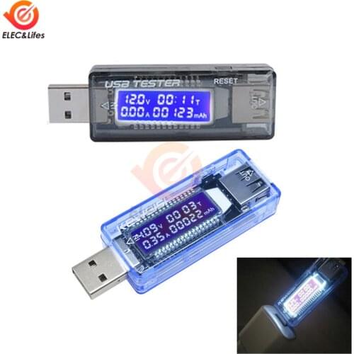 DC 4-30V 0-3A LCD Digital Voltmeter Ammeter USB Current Voltage Meter Tester USB Detector Mini Power Bank Doctor Charger