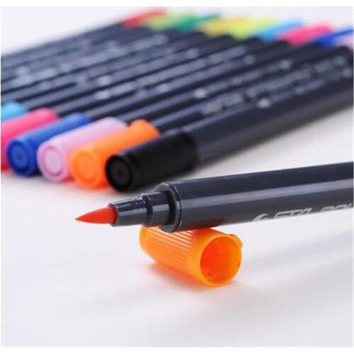 Double head Coloring Brush Pen 80 Color Set Flexible Brush Marker Water Color Pen Liquid- Ink Painting Supplies