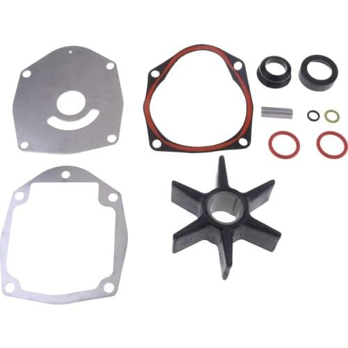 1 Set Marine Water Pump Impeller Repair Kit for Mercury Mariner Engines 47-43026K06 50-300 HP Rubber Metal Repair Service Kit