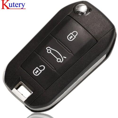 Kutery HU83 Remote Key Shell for Peugeot 508 208 2008 308 3008 5008 Citroen C3 C4 C4L Elysee Original Fob Case Replace