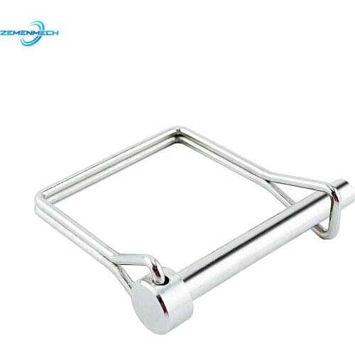 Stainless Steel 316 Square Shaft Locking Lock Pin Safety Coupler Pin Retainer Farm Trailers Wagons Lawn Garden Auto Car Trailer