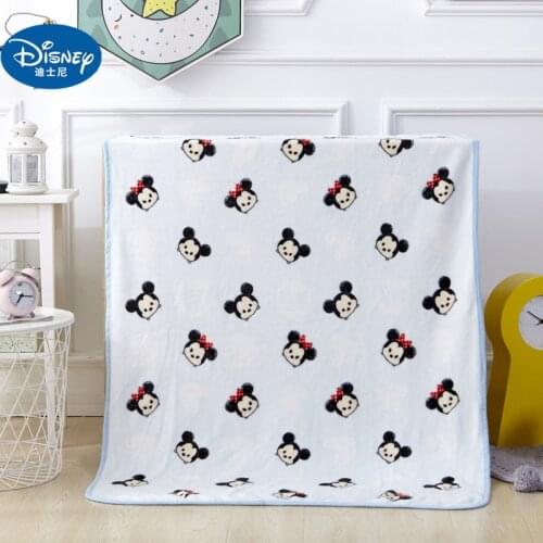 100X150 Summer Blanket Thin quilt Mickey Mouse Soft Cute Cartoon for Children on Bed Sofa Couch children girl woolen gift