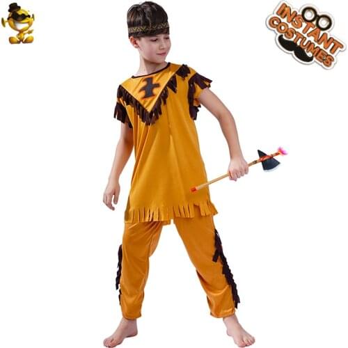Carnival Fancy Dress Costume Indian Boys Halloween Cosplay Party Deluxe Prince Boy for Purim Children Party Suit