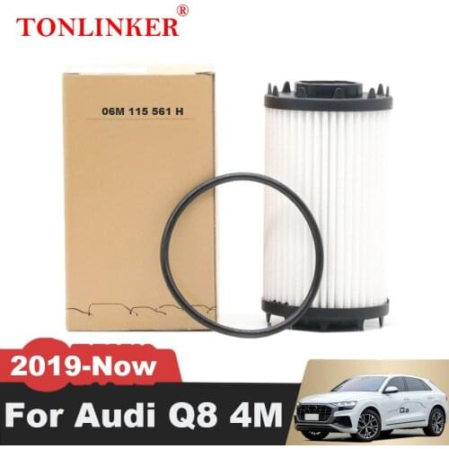 TONLINKER Oil Filter For Audi Q8 4M 4MN 2018 2019 2020 2021 2022 3.0 45TDI 3.0 55TFSI 06M115561H 06M198405F Car Accessories